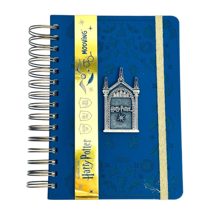 Agenda Mooving 2026 Harry Potter 14x20 Dia por Pagina Espiralada Art.1404222